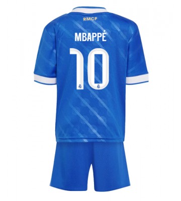 Real Madrid Kylian Mbappe #10 Tercera Equipación Niños 2025-26 Manga Corta (+ Pantalones cortos)